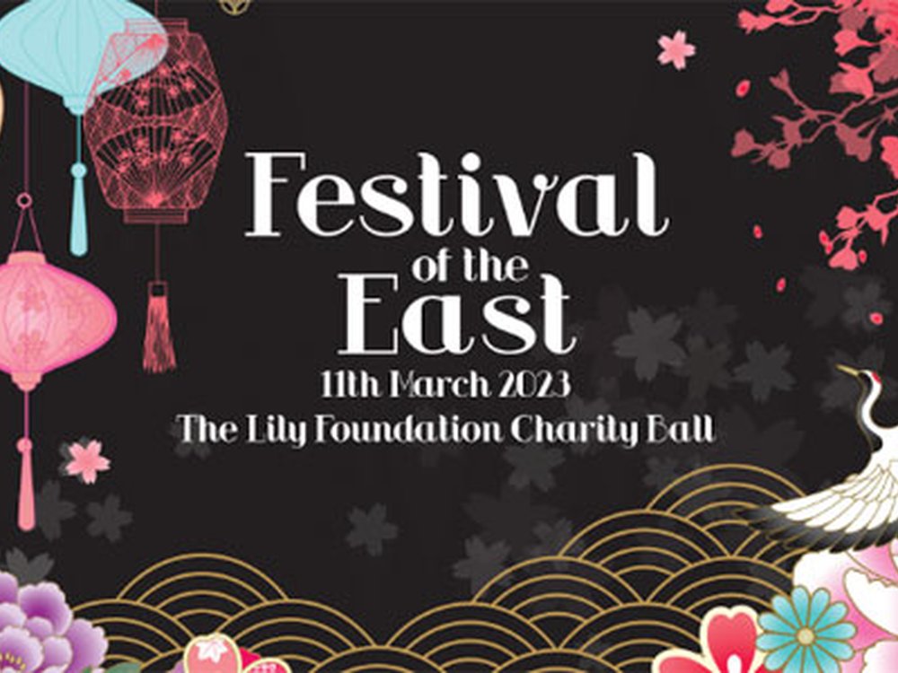 Festival of the East Lily Foundation charity ball advertisement