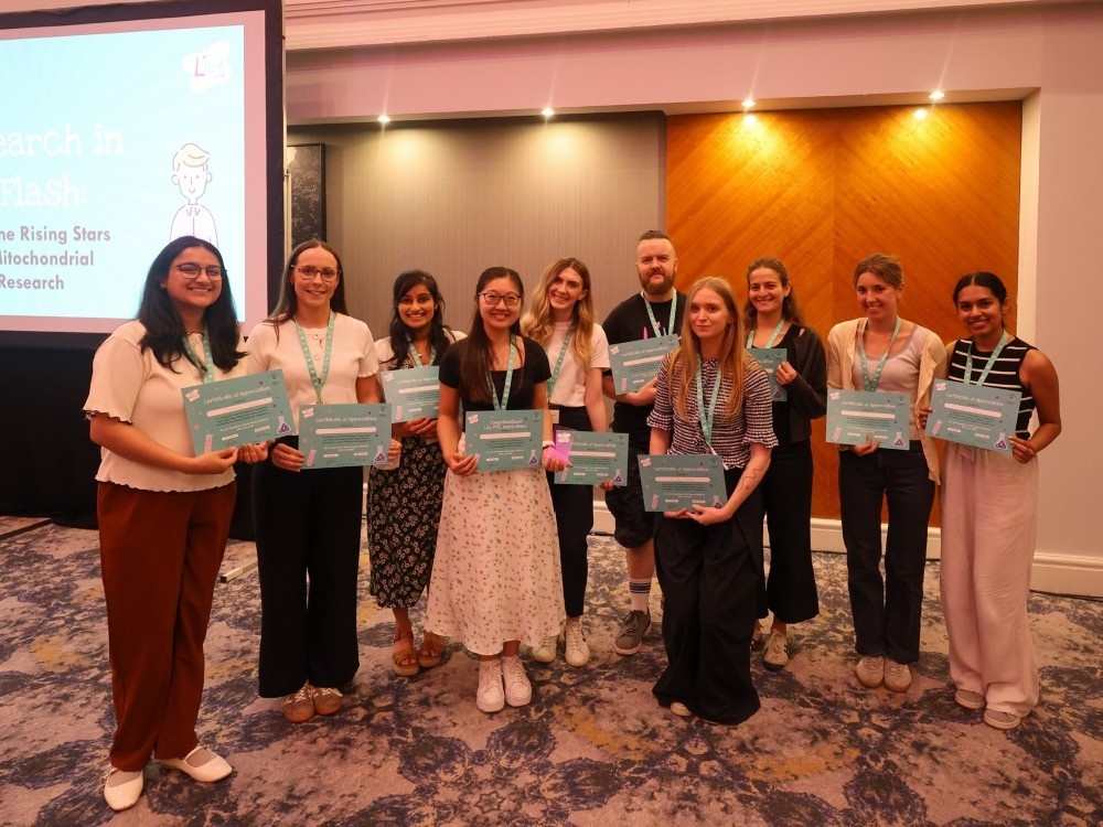 A group of researchers standing together at the Lily support weekend
