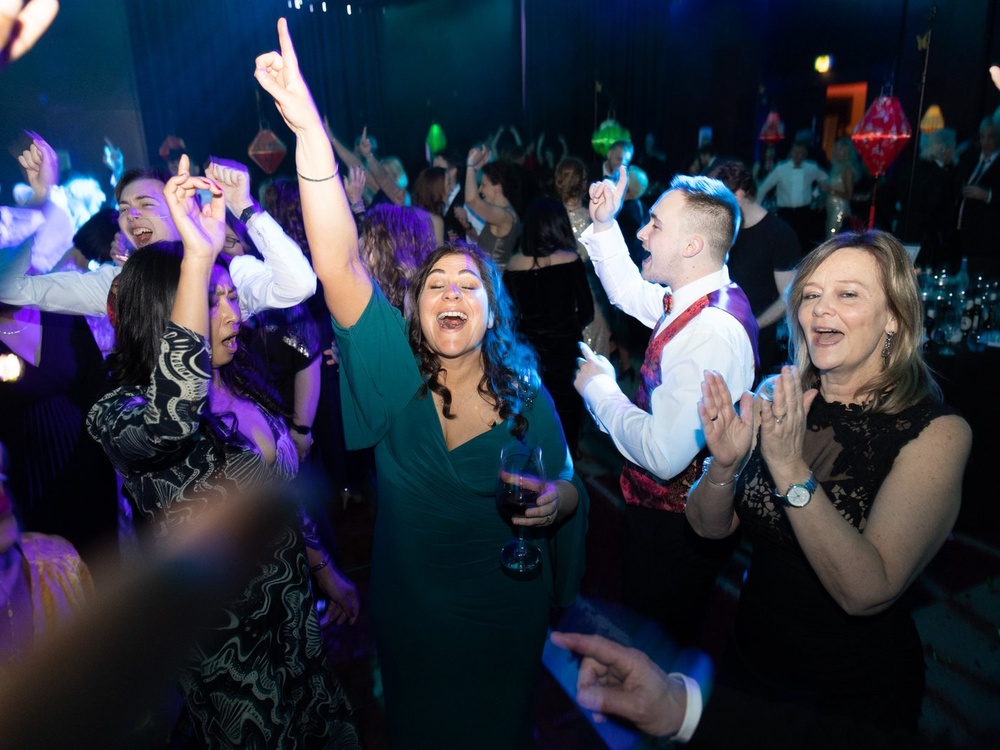People on the dancefloor at the ball