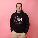 Adult Black Hoodie with Colour Logo