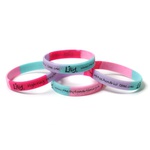 Rainbow Glitter Wristband