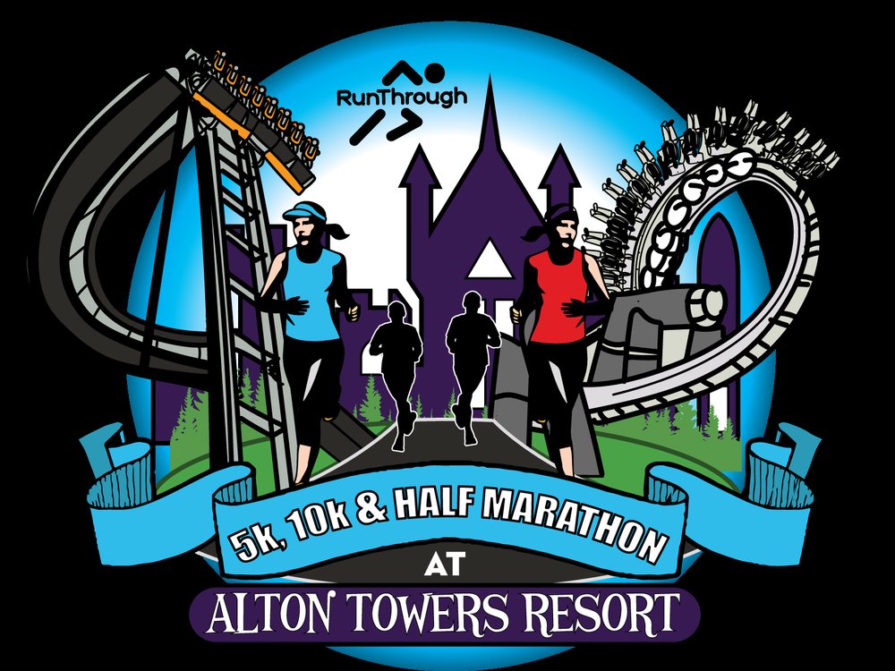 Logo of Alton Towers half marathon