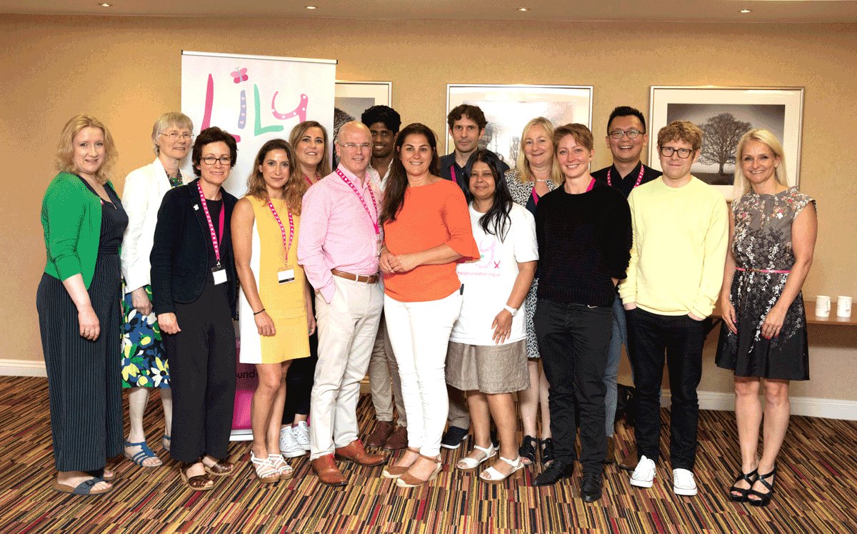 The Lily Foundation team with patrons and NHS doctors