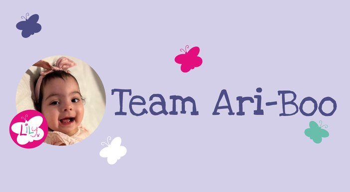 Logo of The Lily Foundation's fundraising Team Ari-Boo