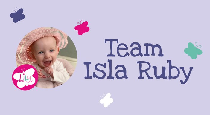 Logo of The Lily Foundation's fundraising Team Isla Ruby