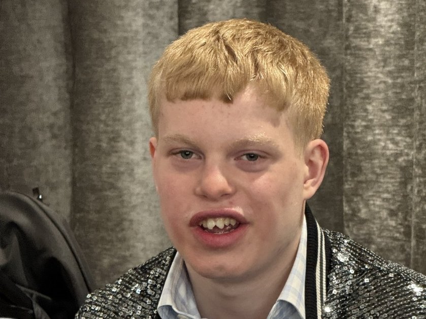Close-up of mitochondrial disease patient Arthur