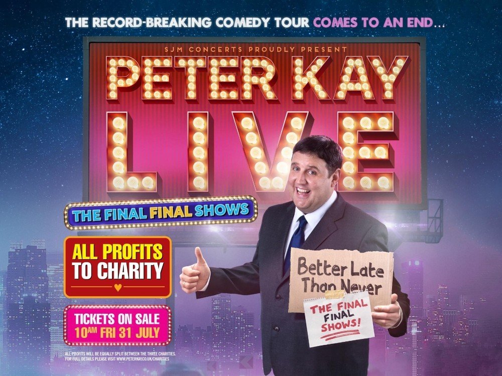 Advert for Peter Kay's Live Tour