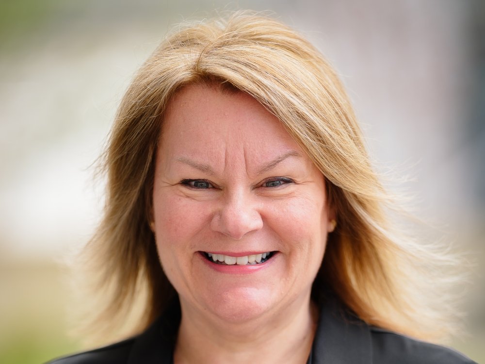 Close up of mitochondrial nurse consultant Catherine Feeney smiling