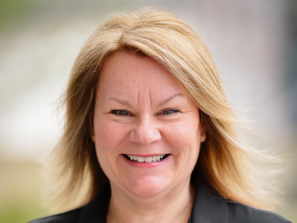 Close up of mitochondrial nurse consultant Catherine Feeney smiling