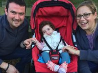 Anna and Steve Withers with their daughter Charlie, who died of mitochondrial disease aged 2
