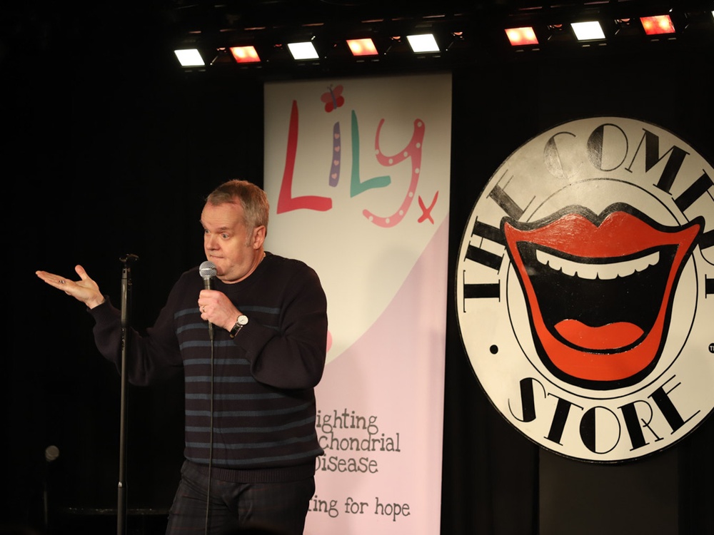 Host Kevin Day at the Lily Comedy Night