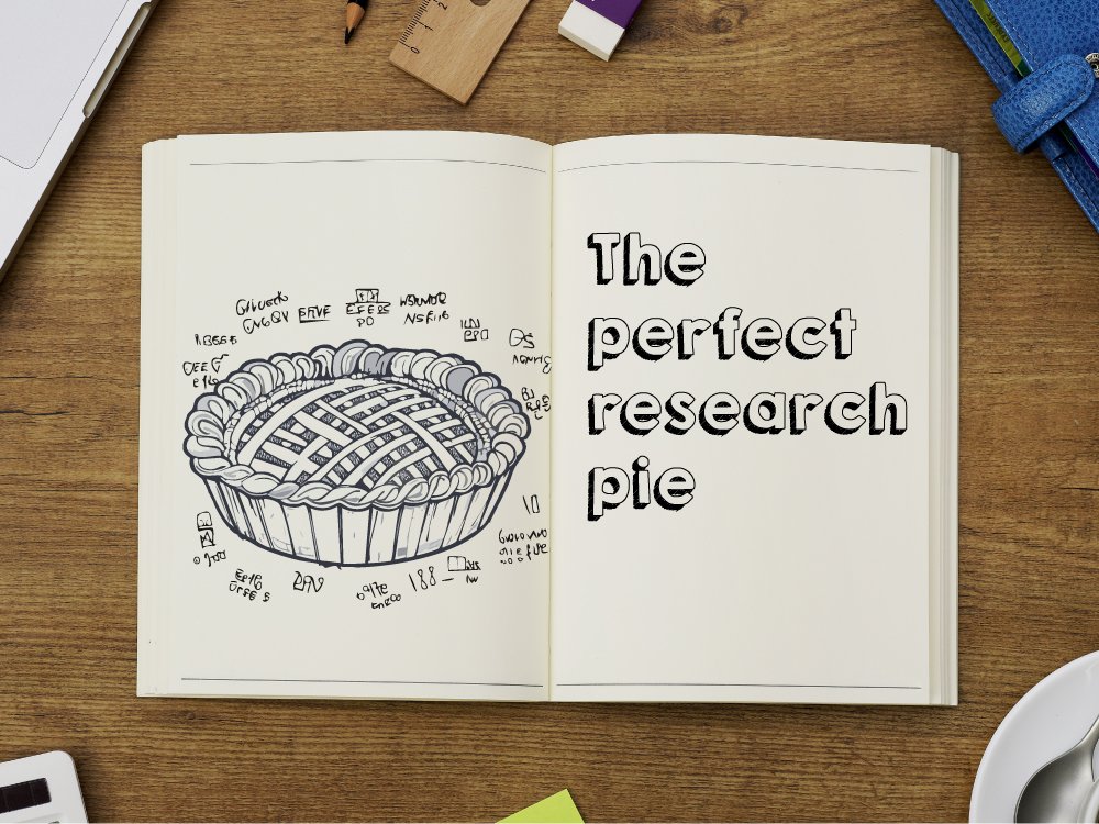 a recipe book on a table open at the prefct research pie recipe