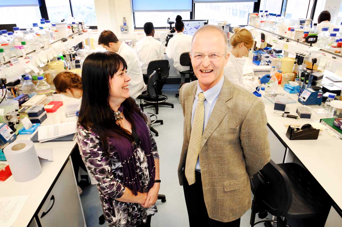 Prof Sir Doug Turnbull at the Wellcome Trust Centre for Mitochondrial Research, Newcastle