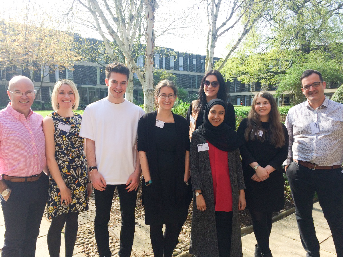 Prof. Robert McFarland (first left) and the team from Wellcome Centre for Mitochondrial Research